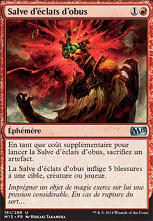 Salve d'éclats d'obus