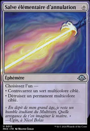 Salve élémentaire d'annulation