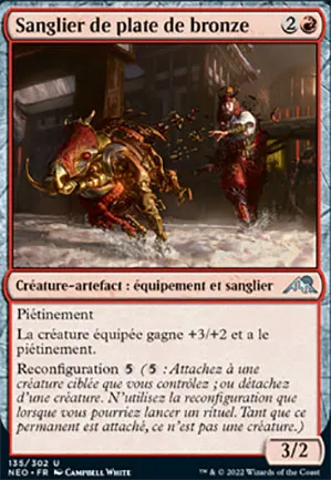 Sanglier de plate de bronze