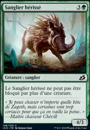 Sanglier hérissé