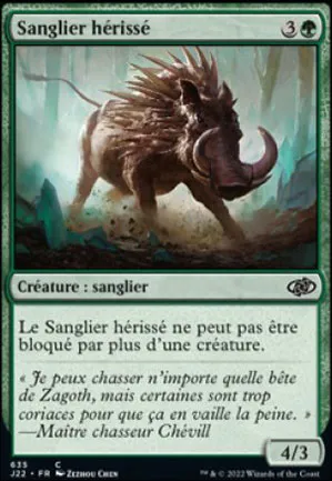 Sanglier hérissé