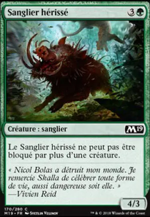 Sanglier hérissé