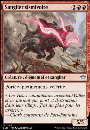 Sanglier sismivoire