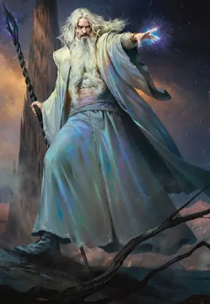 Saruman le Multicolore - Illustration