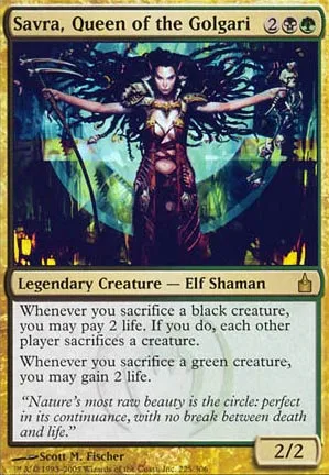 Savra, Reine des Golgari