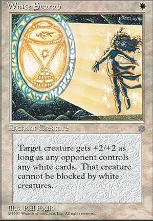 Scarabée blanc