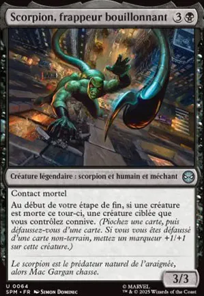 Scorpion, frappeur bouillonnant