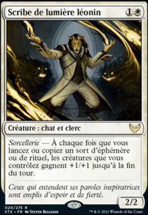 Scribe de lumière léonin