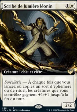 Scribe de lumière léonin