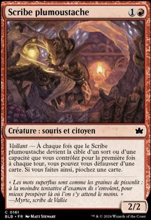 Scribe plumoustache