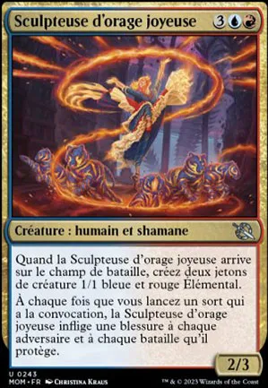Sculpteuse d'orage joyeuse