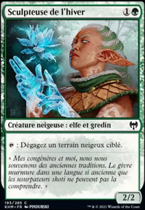 Sculpteuse de l'hiver