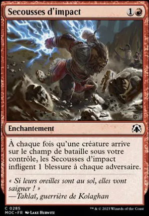 Secousses d'impact