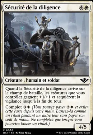 Sécurité de la diligence