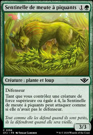 Sentinelle de meute à piquants