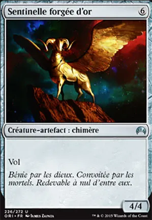 Sentinelle forgée d'or