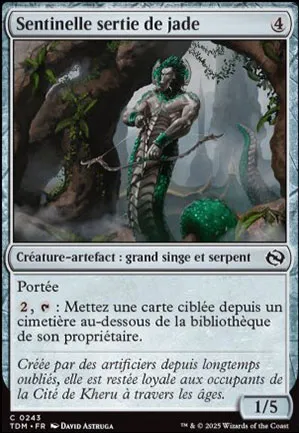 Sentinelle sertie de jade