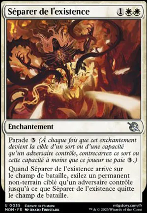 Séparer de l'existence