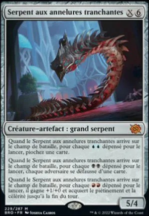 Serpent aux annelures tranchantes