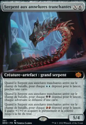 Serpent aux annelures tranchantes
