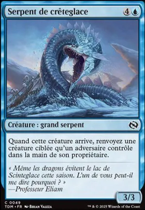 Serpent de crêteglace