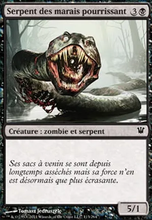 Serpent des marais pourrissant