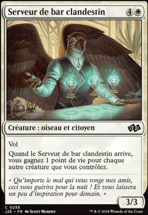 Serveur de bar clandestin