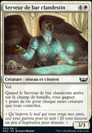 Serveur de bar clandestin