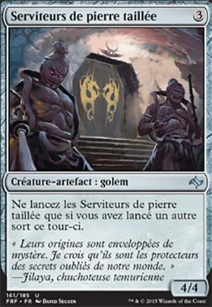 Serviteurs de pierre taillée