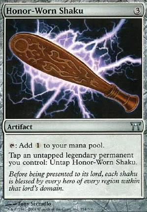 Shaku usé par l'honneur