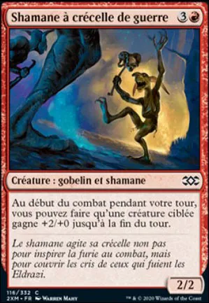 Shamane à crécelle de guerre