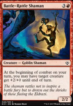 Shamane à crécelle de guerre