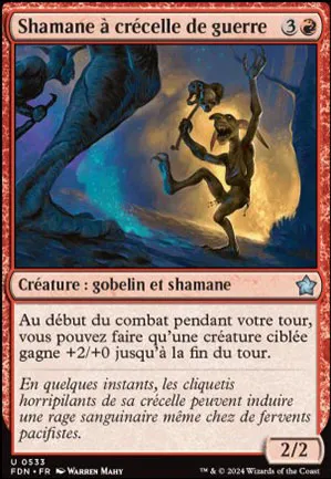 Shamane à crécelle de guerre