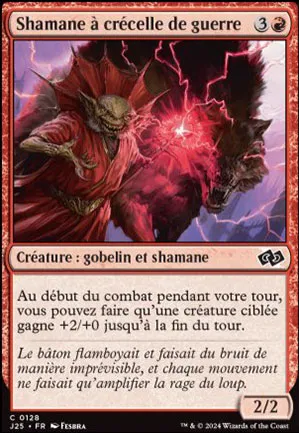Shamane à crécelle de guerre