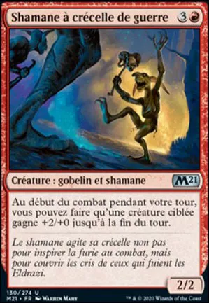 Shamane à crécelle de guerre
