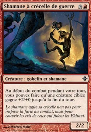 Shamane à crécelle de guerre