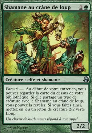 Shamane au crâne de loup