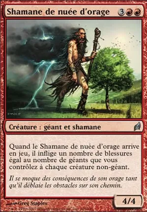 Shamane de nuée d'orage