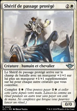 Shérif de passage protégé