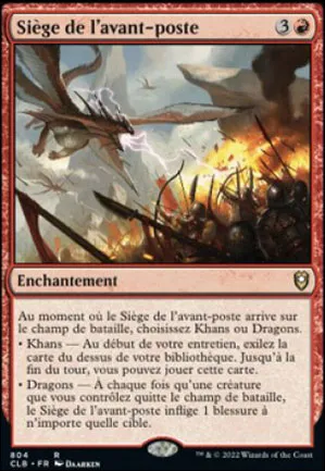 Siège de l'avant-poste