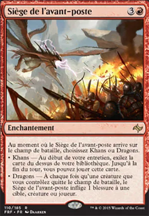 Siège de l'avant-poste