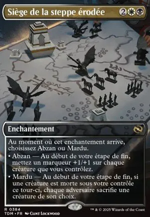 Siège de la steppe érodée