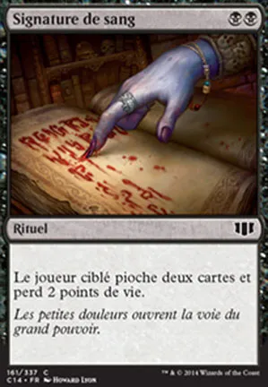 Signature de sang