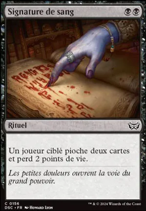 Signature de sang