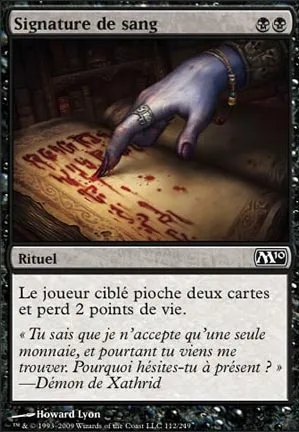 Signature de sang