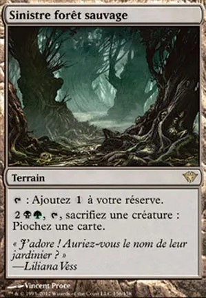 Sinistre forêt sauvage