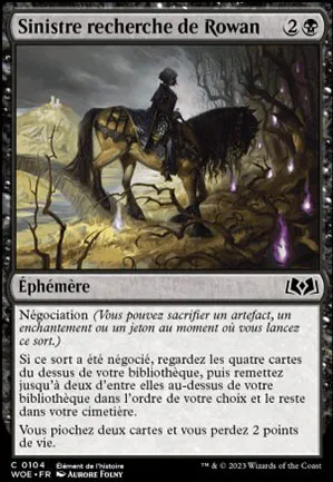 Sinistre recherche de Rowan
