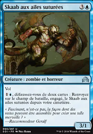 Skaab aux ailes suturées