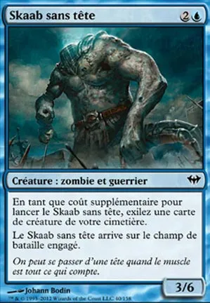 Skaab sans tête