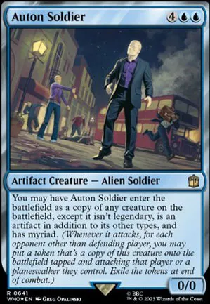 Soldat auton